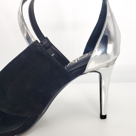 New Calvin Klein Nevah Suade Heels Sz 6.5 - Picture 7 of 8